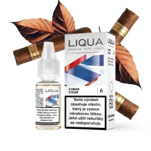 LIQUA Cuban Cigar (Doutníkový tabák) 10ml 3mg