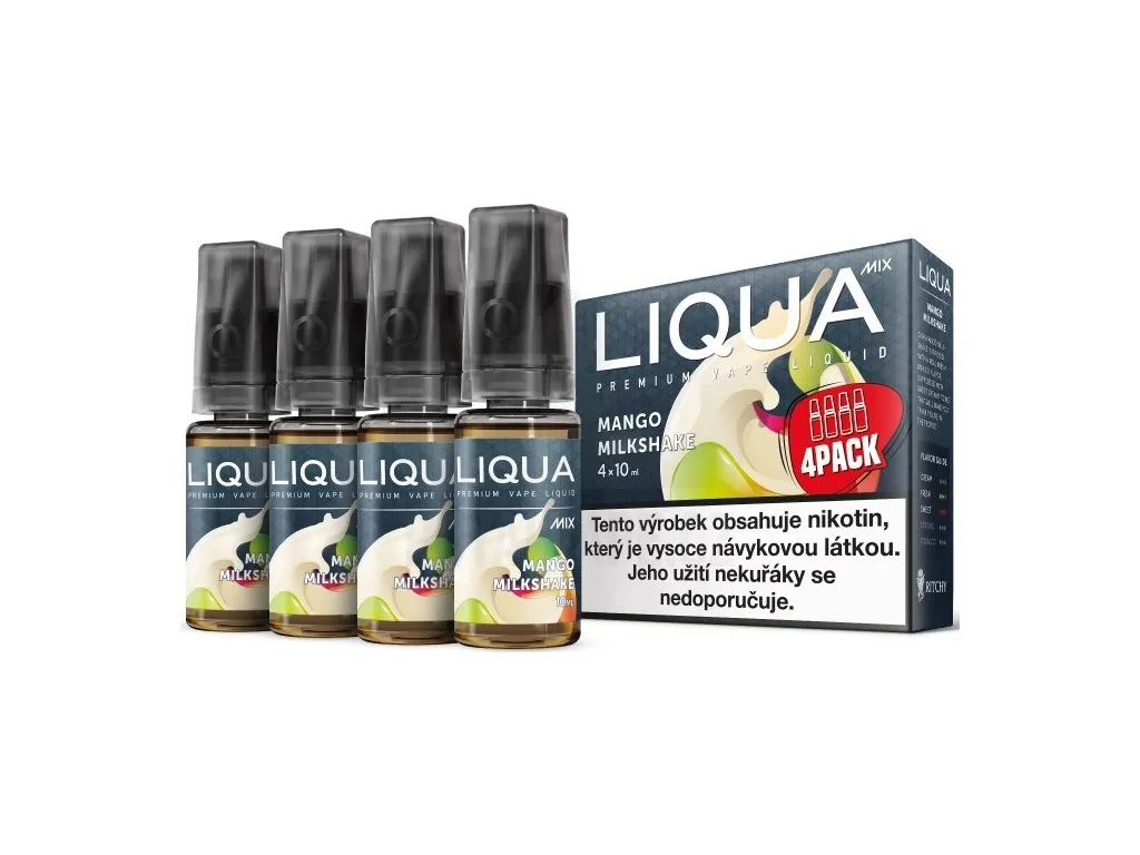 Liqua Mix 4x10ml Mango Milkshake 6mg