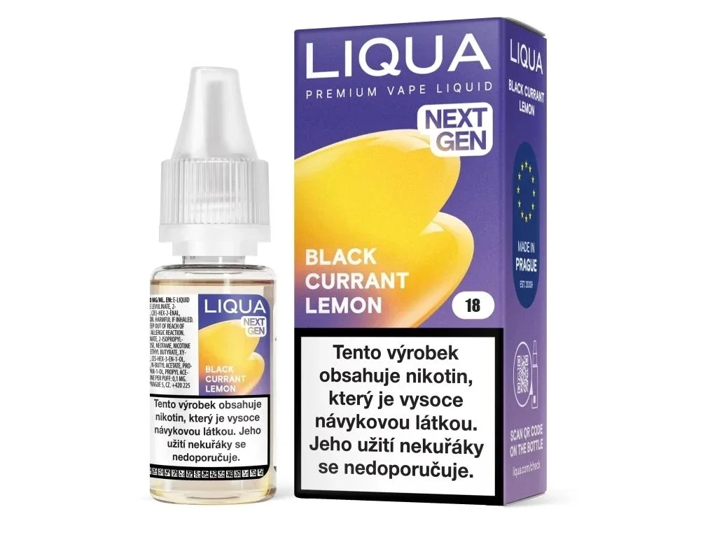 Liqua NEXT GEN - Black Currant Lemon - 18mg Černý rybíz a citron