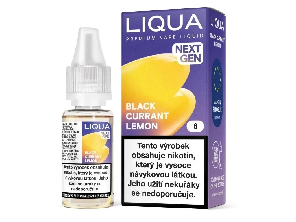 Liqua NEXT GEN - Black Currant Lemon - 6mg Černý rybíz a citron