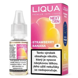 Liqua NEXT GEN - Strawberry Banana - 18mg Jahoda a banán