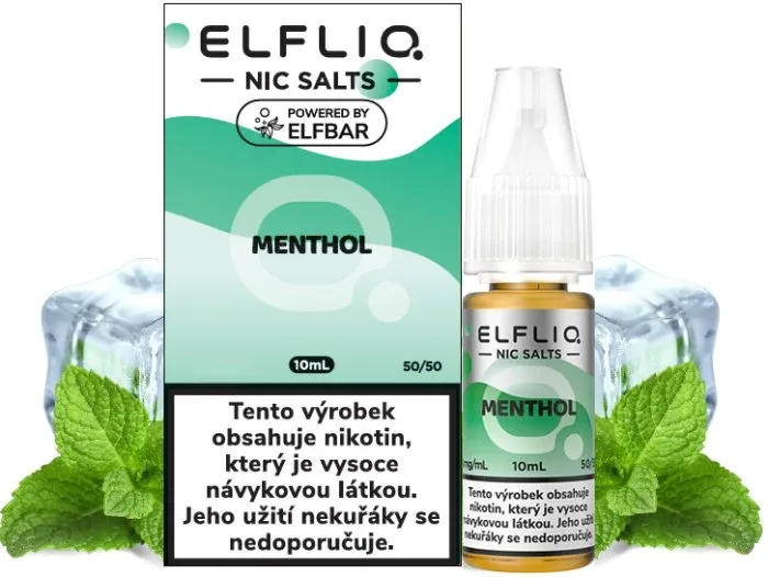 Liquid ELFLIQ Nic SALT Menthol 10ml - 20mg