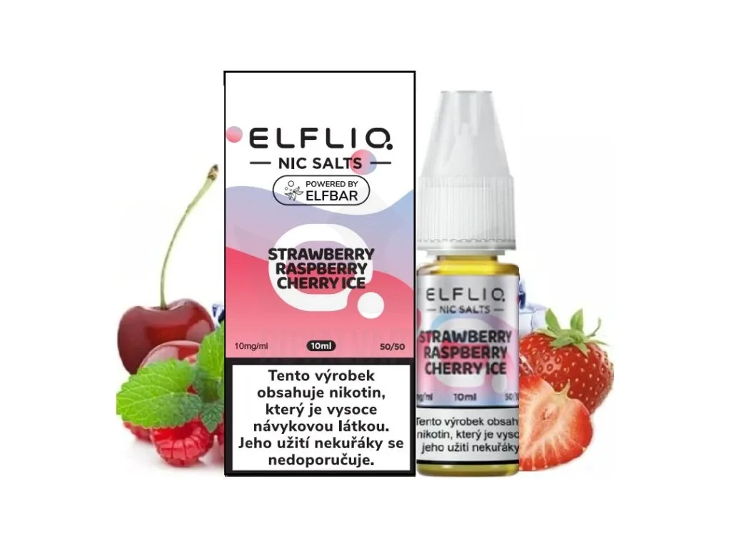 Liquid ELFLIQ Nic SALT Strawberry Raspberry Cherry Ice 10ml