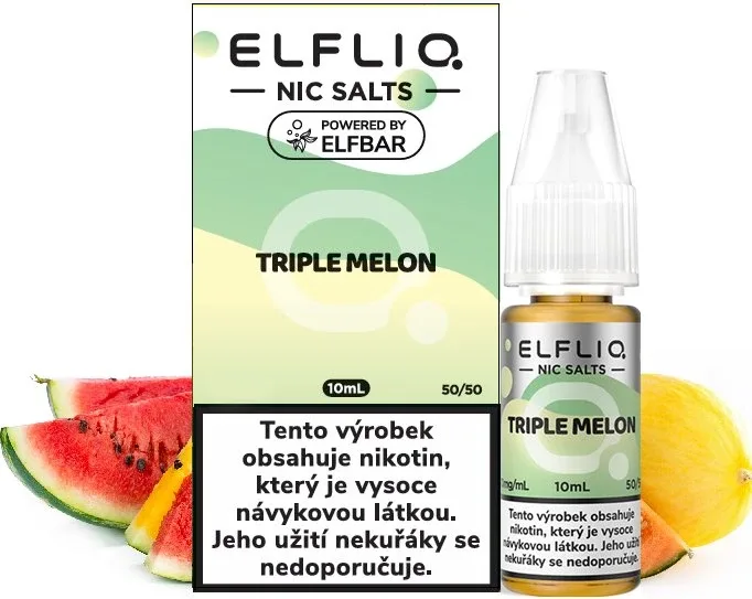 Liquid ELFLIQ Nic SALT Triple Melon 10ml - 20mg