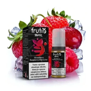 Liquid Frutie BAR Juice - Chladivá jahoda, malina, třešeň (Strawberry Raspberry Cherry Ice) 10ml
