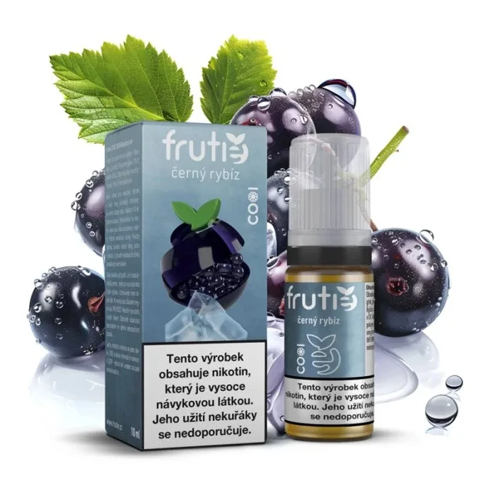 Liquid Frutie COOL 50/50 - Černý rybíz (Blackcurrant) 10ml - 6mg