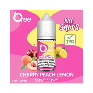 Liquid Oree SALT Cherry Peach Lemon Třešně Broskev Citron 10ml 18mg