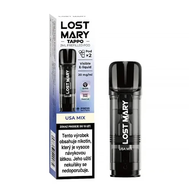 Lost Mary Tappo Pod - přednaplněná Cartridge - USA Mix - 17mg