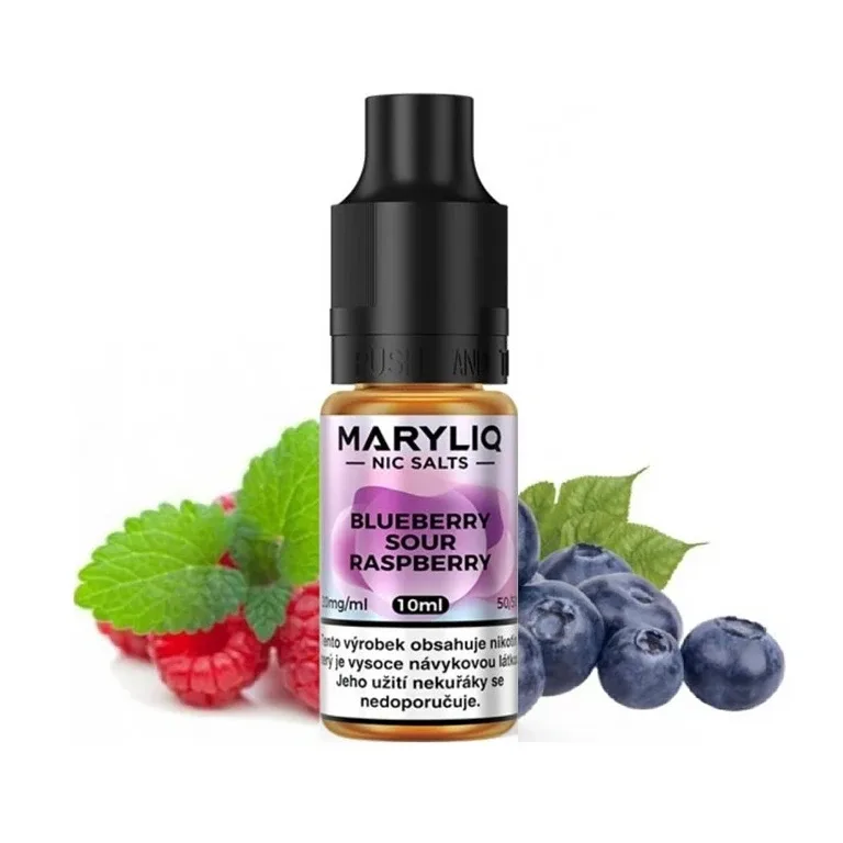 Maryliq - Salt e-liquid - Blueberry Sour Raspberry - 10ml - 20mg Borůvka, Malina