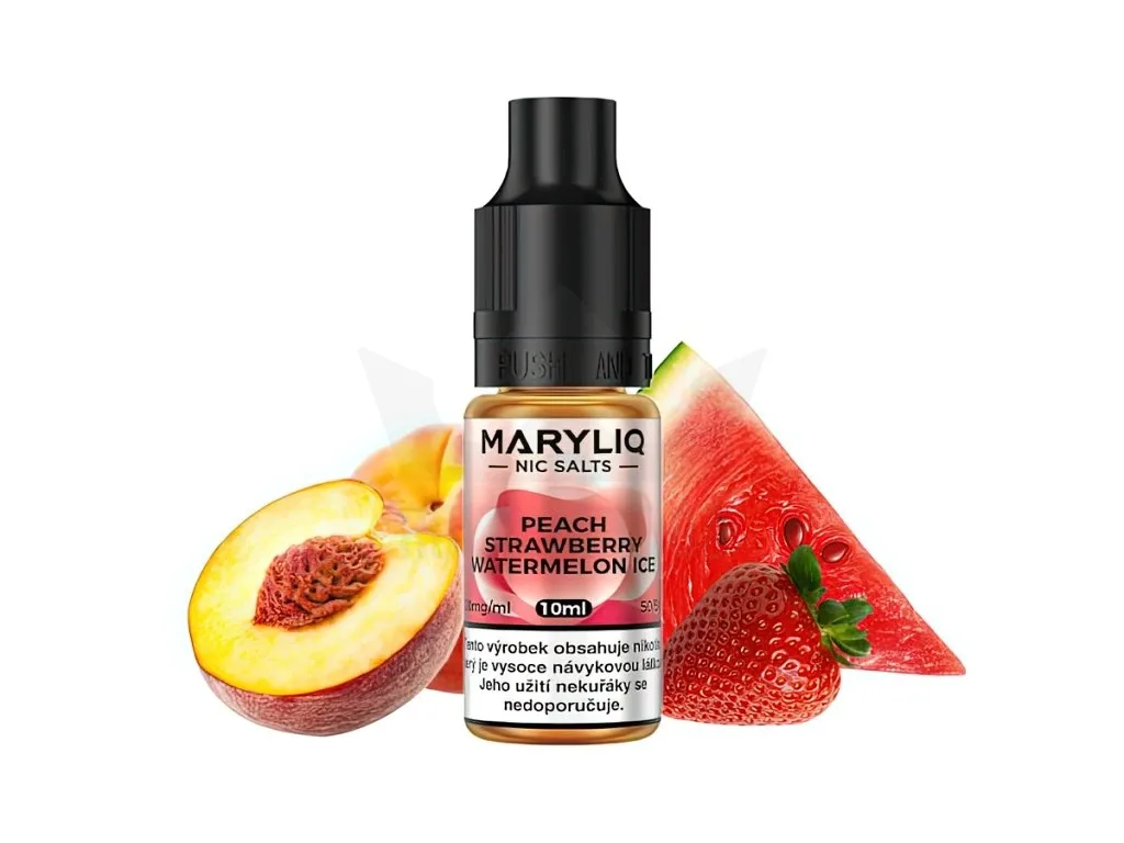 Maryliq - Salt e-liquid - Peach Strawberry Watermelon ICE