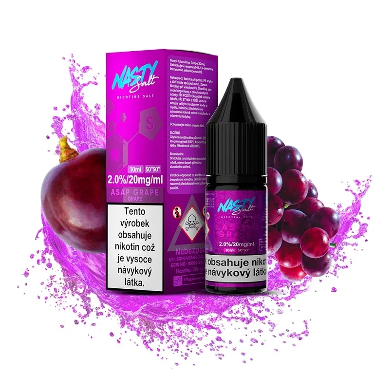 Nasty Salt - Asap Grape - 20mg Hroznové víno s lesními plody