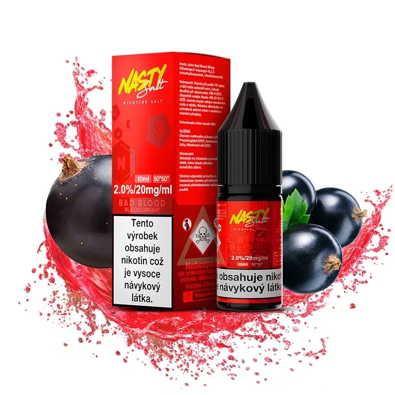 Nasty Salt - Bad Blood - 20mg Černý rybíz s mátou