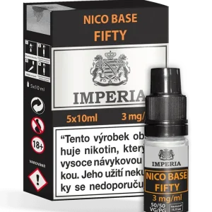 Nikotinová báze IMPERIA Fifty PG50/VG50 5x10ml - 3mg