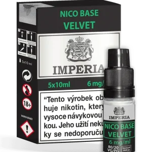 Nikotinová báze IMPERIA Velvet PG20/VG80 5x10ml - 6mg