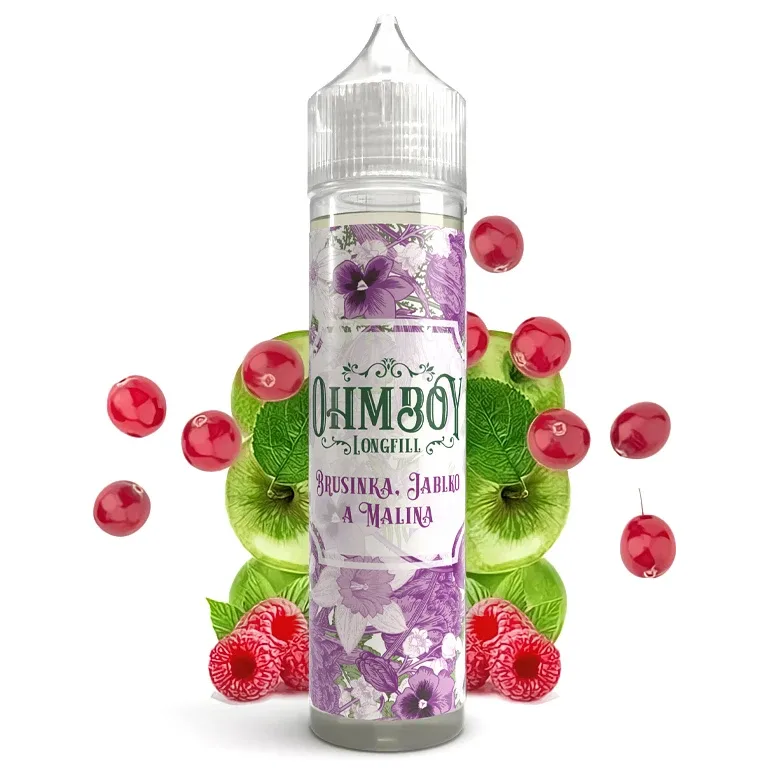 Ohmboy Volume ll - S&V - Cranberry Apple & Raspberry - 10ml Brusinka, jablko a malina