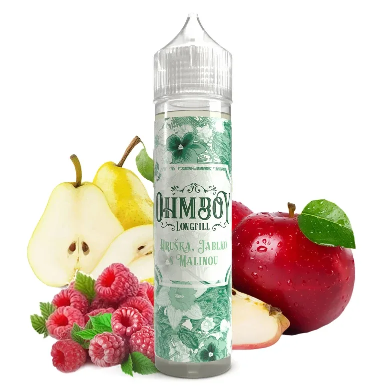 Ohmboy Volume ll - S&V - Pear Apple & Raspberry - 10ml - 2. JAKOST Hruška, Jablko s malinou