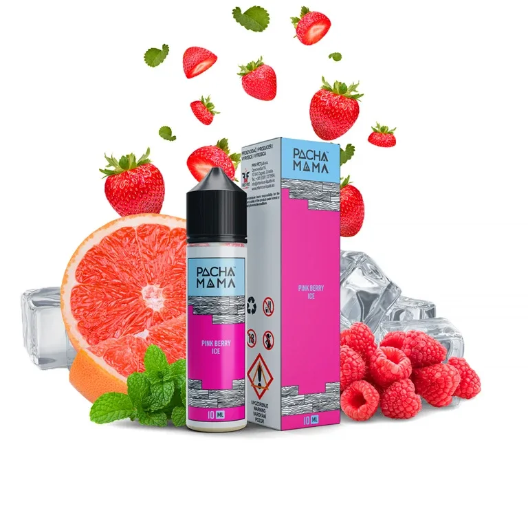 Pacha Mama - S&V - Pink Berry ICE - 10ml Bobulovitý mix s grapefruitem a kooladou