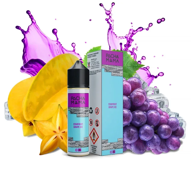 Pacha Mama - S&V - Starfruit Grape ICE - 10ml Ledové hroznové víno a karambola