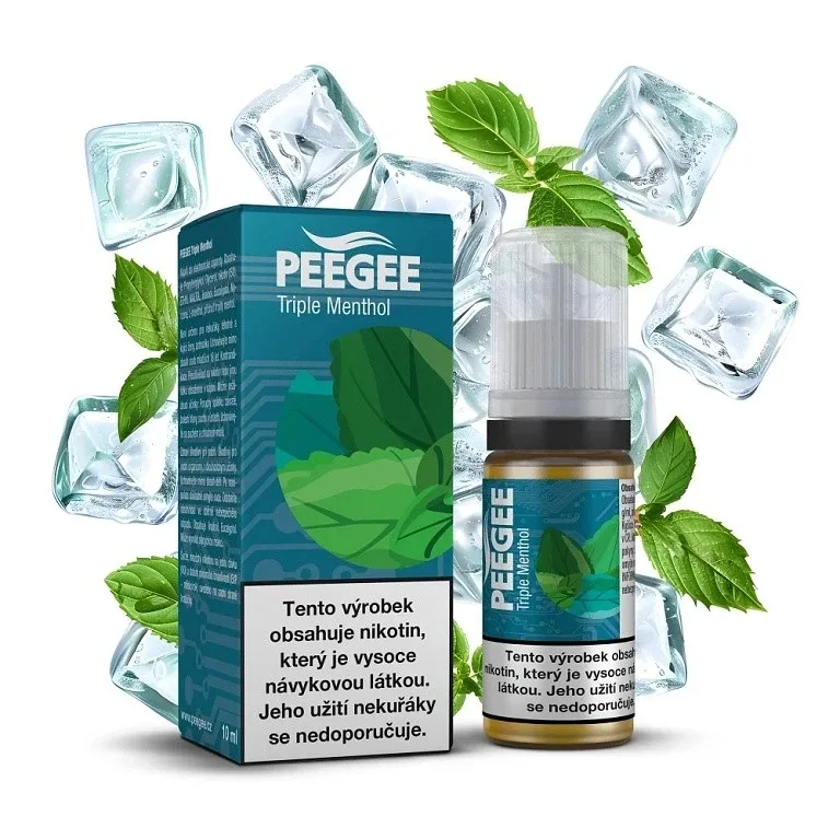 PEEGEE - Trojitý mentol - 6mg E-liquid