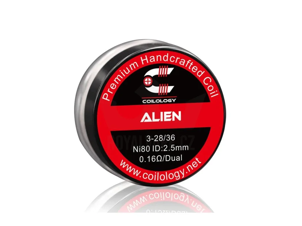 Předmotané spirálky Coilology Alien Ni80 (0,16ohm) (2ks)