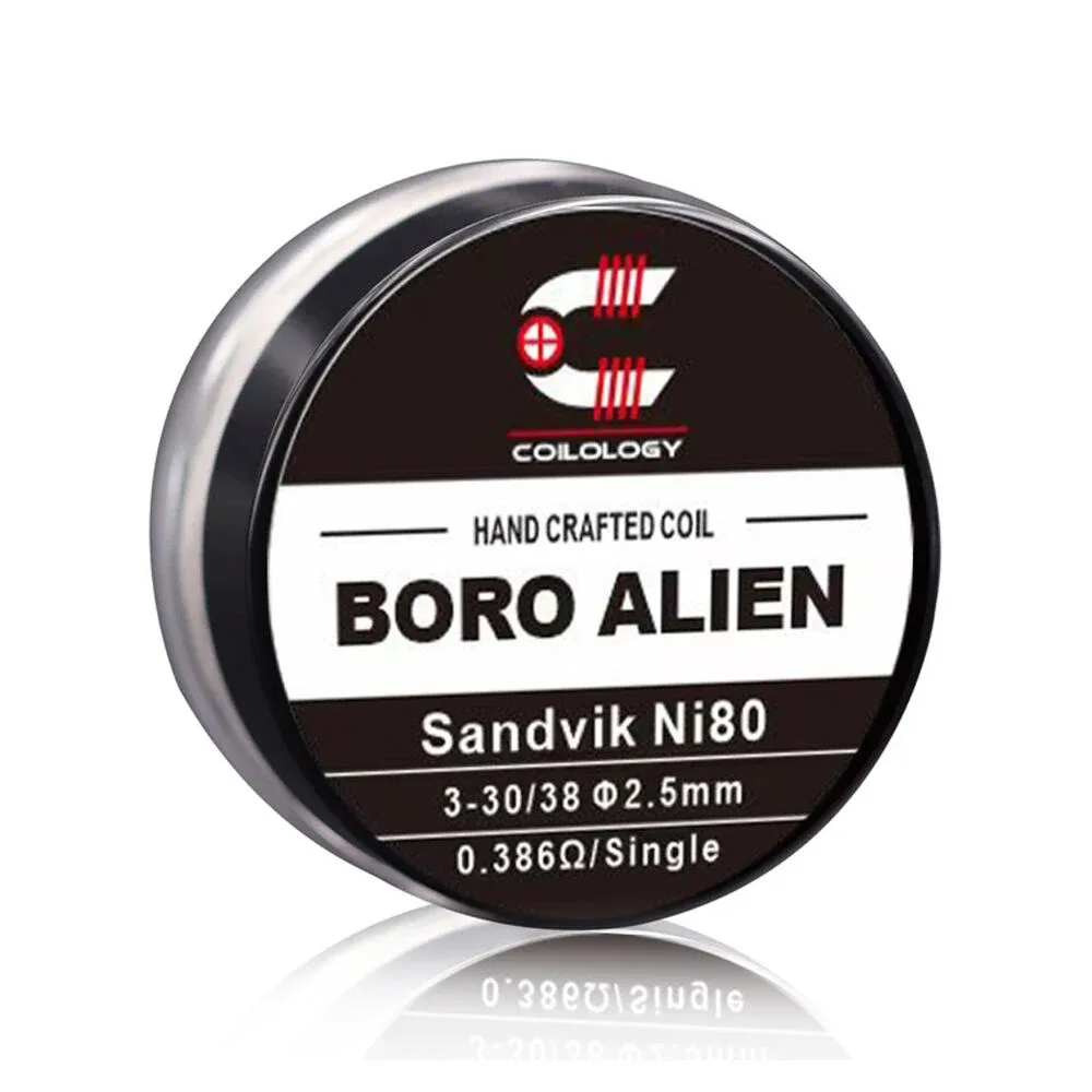Předmotané spirálky Coilology Handcrafted Sandvik Alien Ni80 (2ks) odpor 0,38ohm