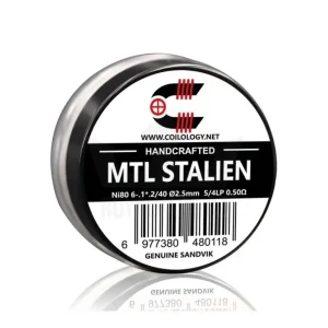 Předmotané spirálky Coilology Handcrafted Sandvik Stalien Ni80 (2ks) odpor 0,5ohm