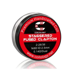 Předmotané spirálky Coilology Staggered Fused Clapton Ni80 (0,14ohm) (2ks)