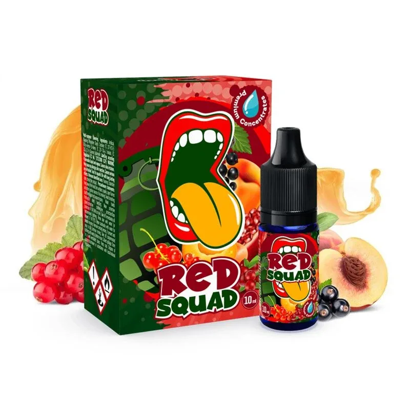 Příchuť Big Mouth: Red Squad (Rybízový mix, brusinky a sladká broskev) 10ml
