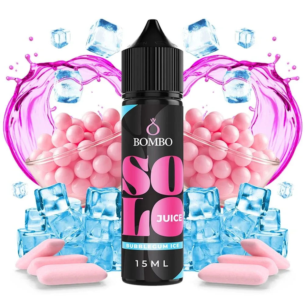 Příchuť Bombo Solo Juice S&V: Bubblegum Ice (Sladká žvýkačka na ledu) objem 15ml