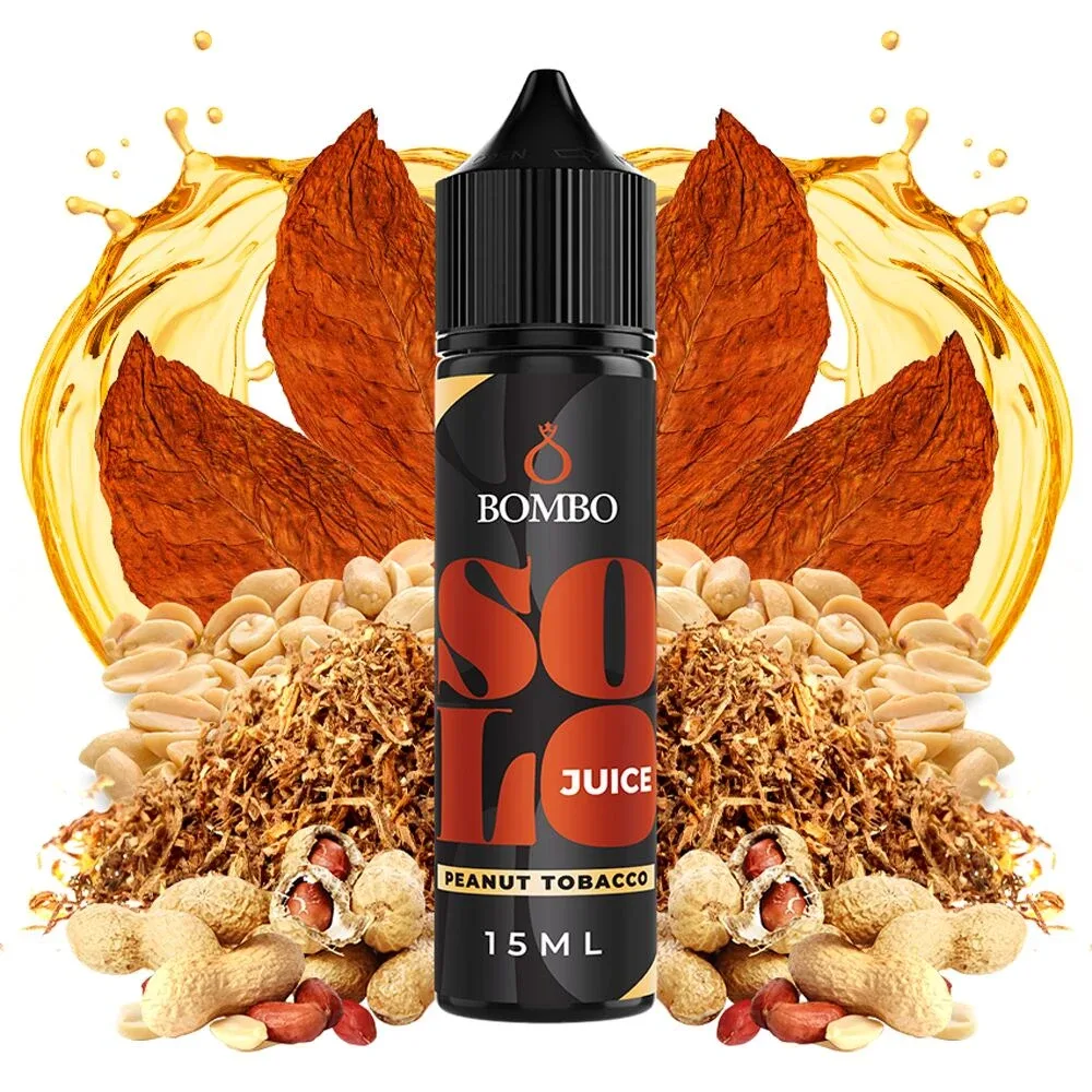 Příchuť Bombo Solo Juice S&V: Peanut Tobacco (Tabák s arašídy) objem 15ml