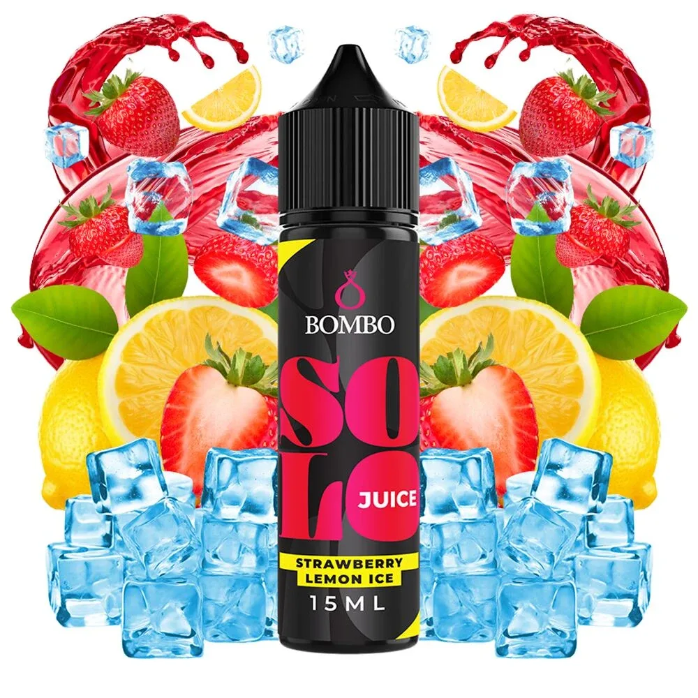 Příchuť Bombo Solo Juice S&V: Strawberry Lemon Ice (Ledová jahoda s citronem) objem 15ml