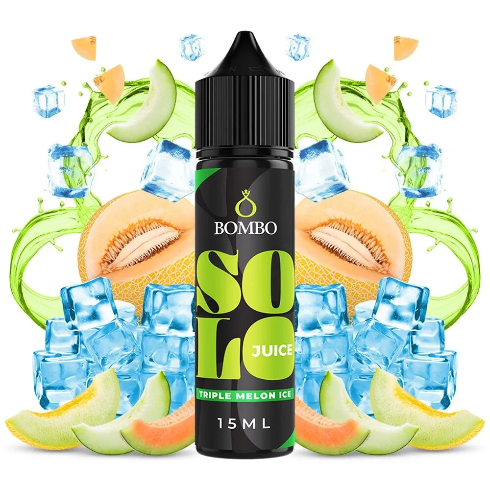 Příchuť Bombo Solo Juice S&V: Triple Melon Ice (Ledový cukrový meloun) objem 15ml