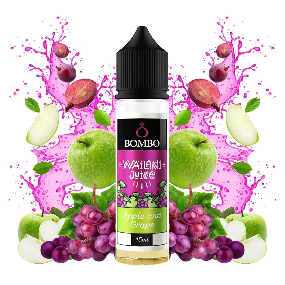 Příchuť Bombo Wailani Juice S&V: Apple and Grape (Jablko a hroznové víno) 15ml
