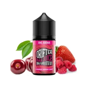 Příchuť Drifter Bar Juice S&V Strawberry Raspberry Cherry 6ml Jahoda, malina a třešeň