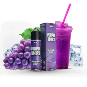 Příchuť Infamous Drops S&V: Purple Drops (Hroznová ledová tříšť) objem 10ml tabáková nálepka Kolek R