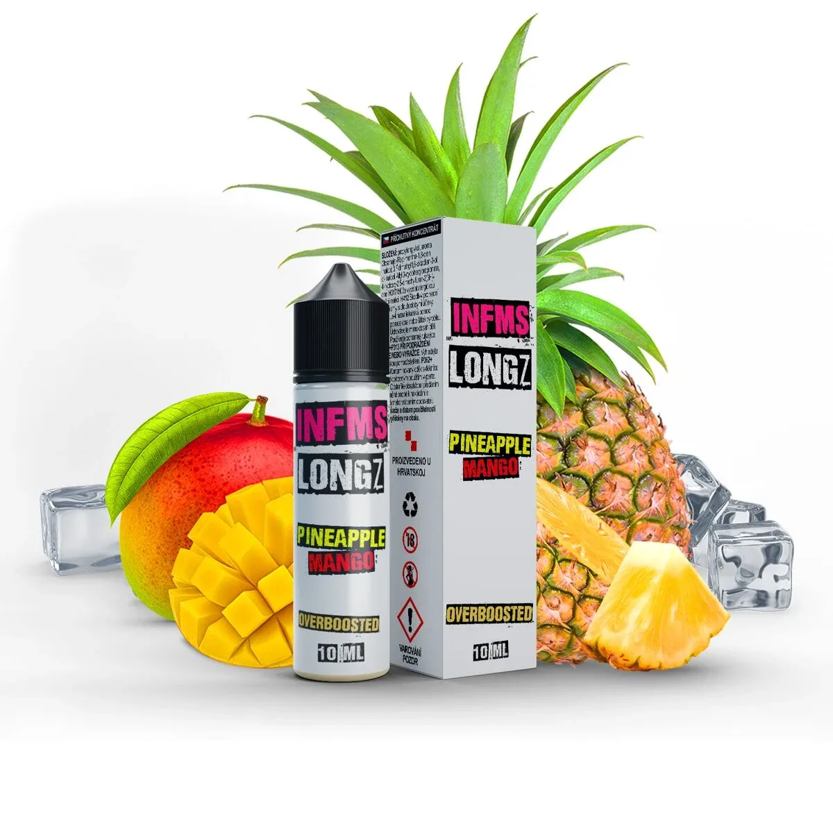 Příchuť Infamous LongZ S&V: Pineapple Mango (Osvěžující mango a ananas) 10ml