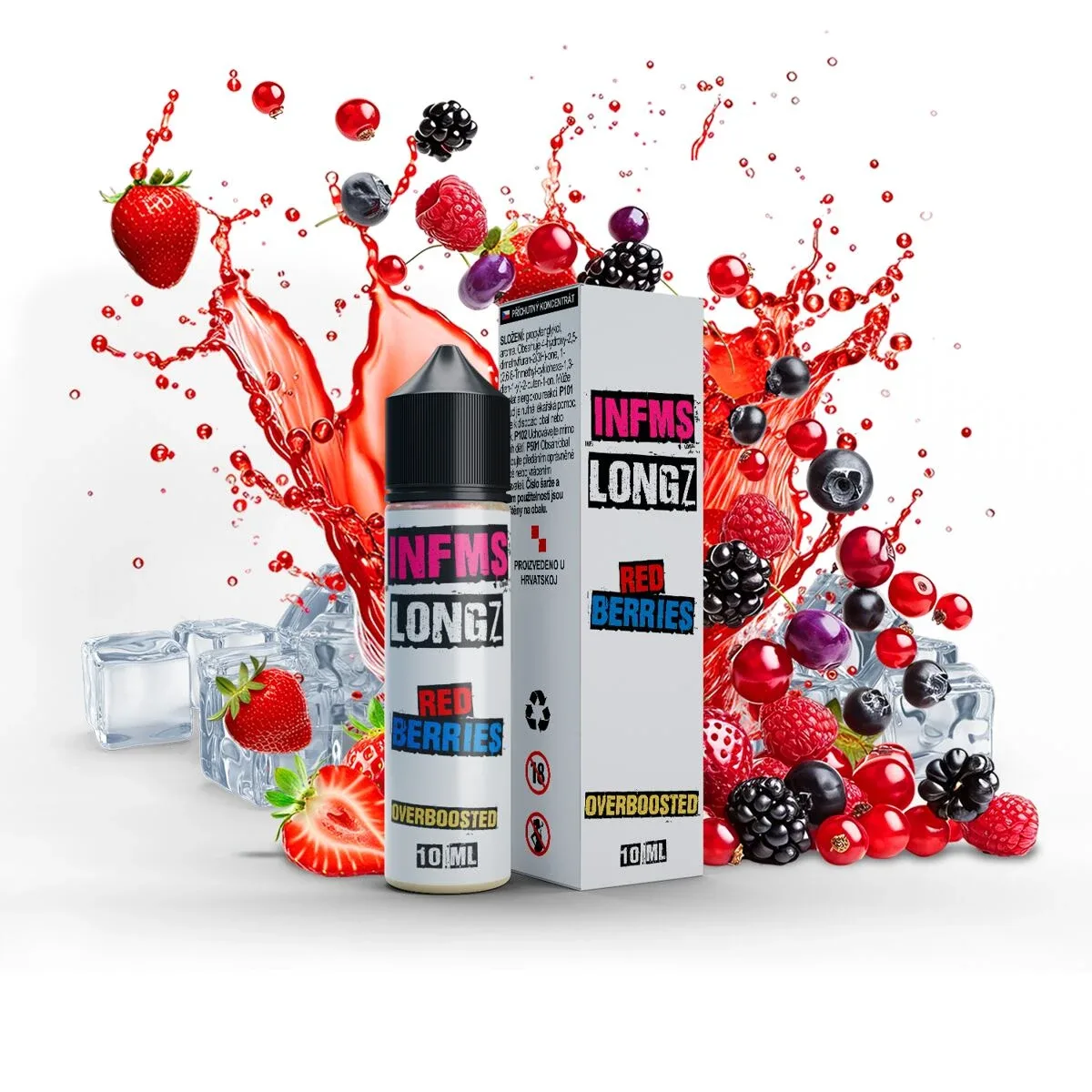 Příchuť Infamous LongZ S&V: Red Berries (Ledové lesní plody) 10ml