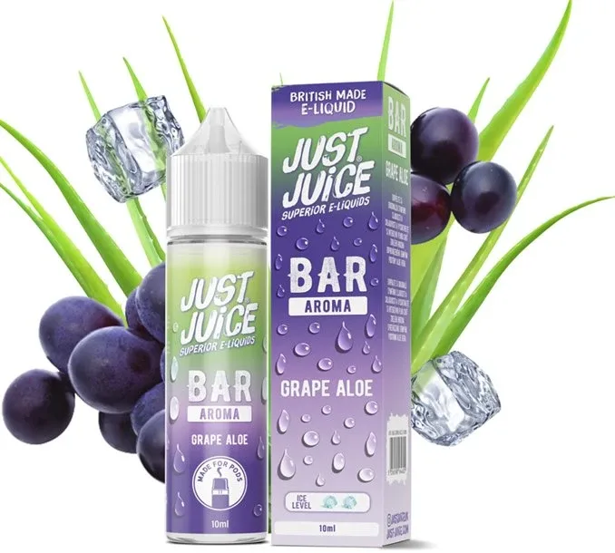 Příchuť Just Juice Bar Range S&V 10ml Grape Aloe (Hroznové víno & aloe vera)