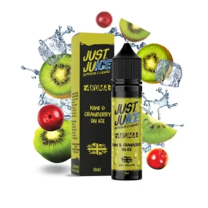 Příchuť Just Juice S&V: Kiwi & Cranberry On Ice (Ledové kiwi & brusinka) 10ml