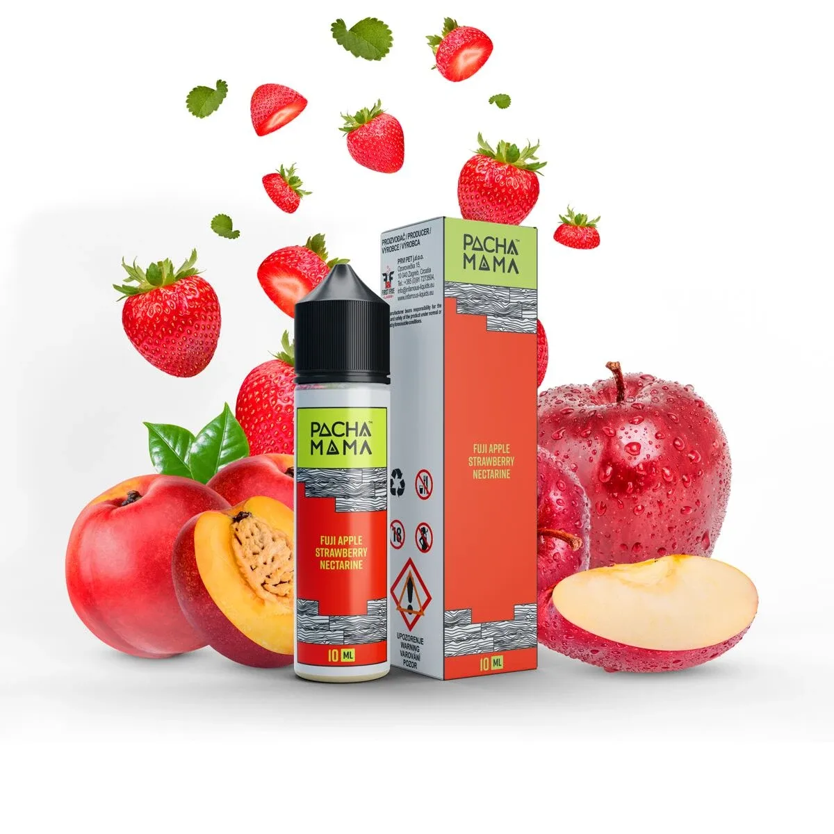 Příchuť Pacha Mama S&V: Fuji Apple Strawberry Nectarine (Jablko, jahoda a nektarinka) 10ml
