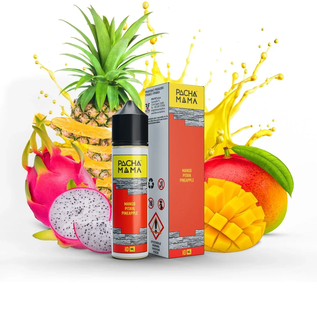 Příchuť Pacha Mama S&V: Mango Pitaya Pineapple (Mango, dračí ovoce a ananas) 10ml