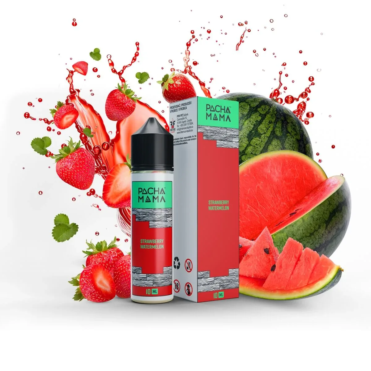 Příchuť Pacha Mama S&V: Strawberry Watermelon (Jahoda a vodní meloun) 10ml