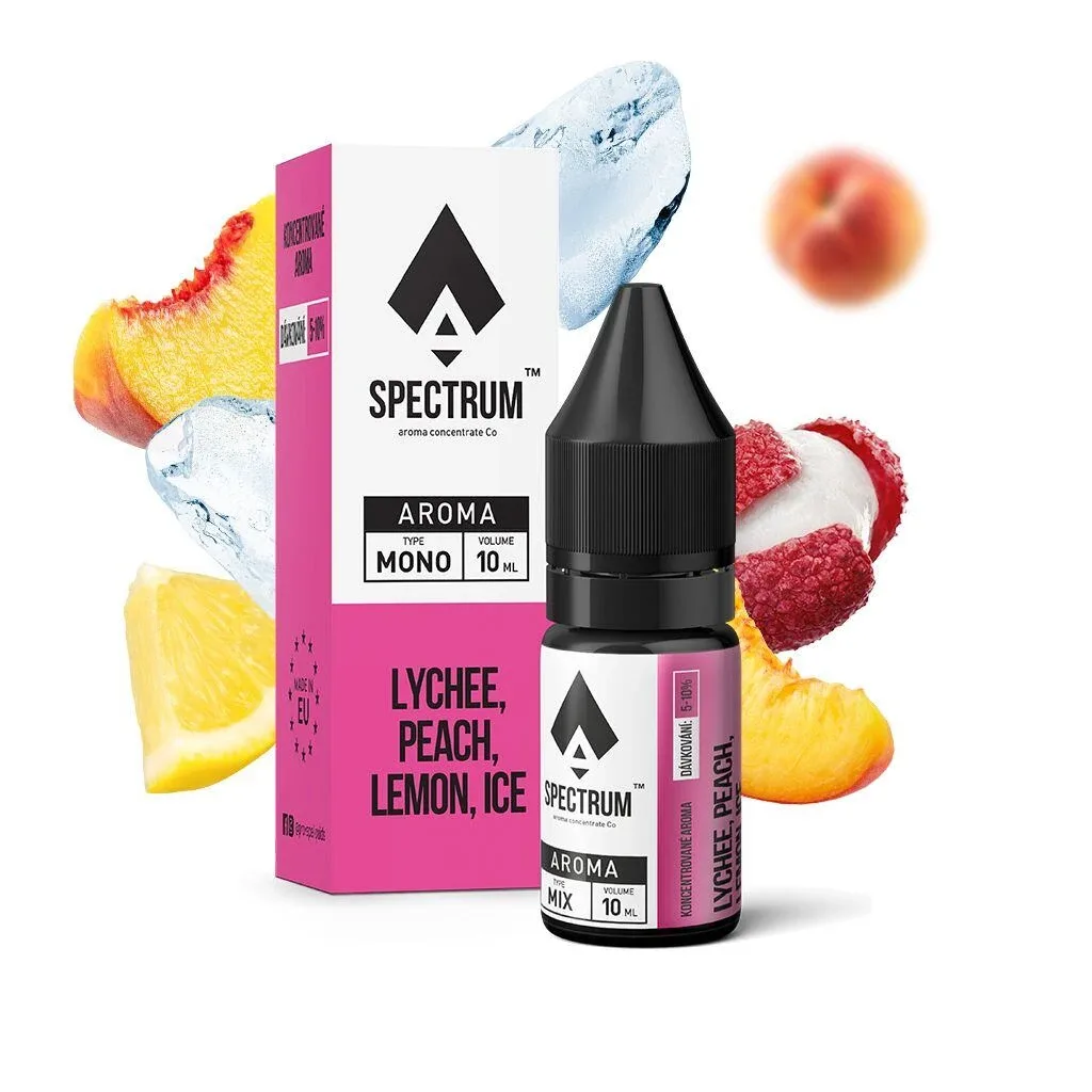 Příchuť ProVape Spectrum: Ledové liči, broskev a citron objem 10ml