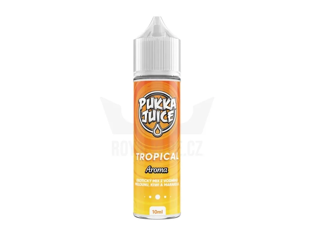 Příchuť Pukka Juice S&V: Tropical (Tropický koktejl) objem 10ml tabáková nálepka Kolek Q