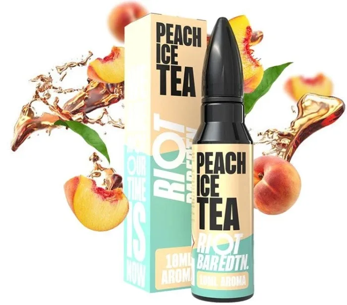 Příchuť Riot BAR EDTN S&V 10ml Peach Ice Tea (Ledový broskvový čaj)