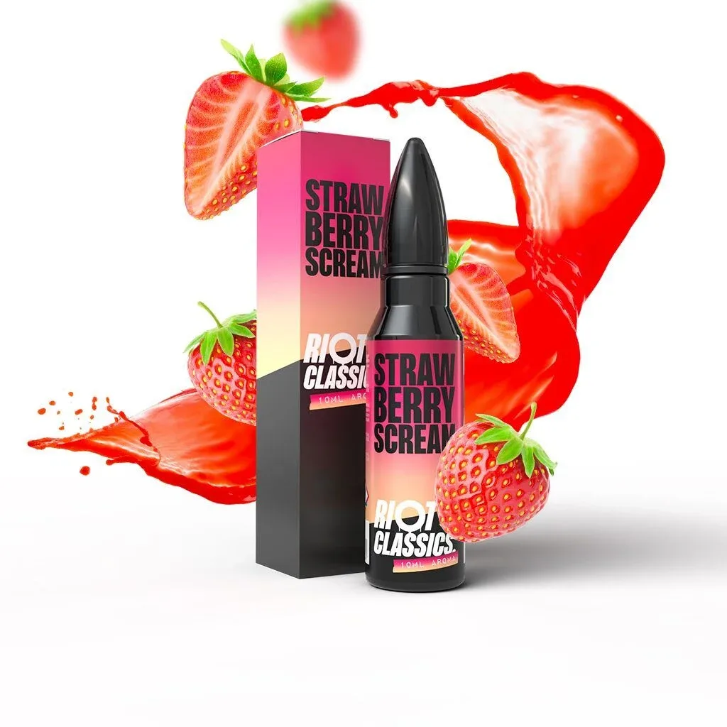 Příchuť Riot Squad S&V: Strawberry Scream (Jahodová limonáda) objem 10ml