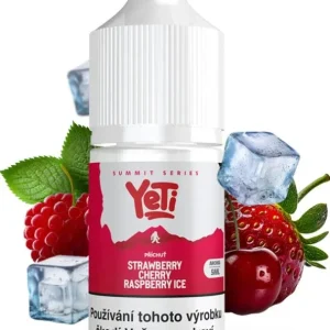Příchuť Yeti Summit Series S&V 5ml Strawberry Cherry Raspberry Ice (Ledová jahoda, třešeň a malina)
