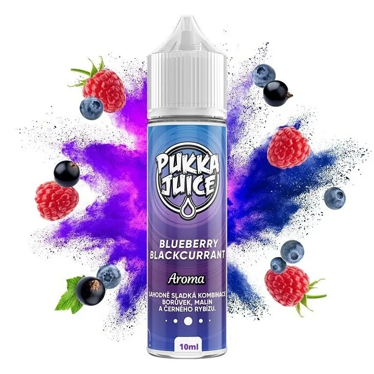 Pukka Juice - Shake & Vape - Blueberry Blackcurrant - 10ml Borůvka a černý rybíz