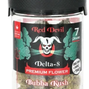Red Devil Delta 8+HHC+THCP Premium Flower Grandaddy Purp Indica 7g