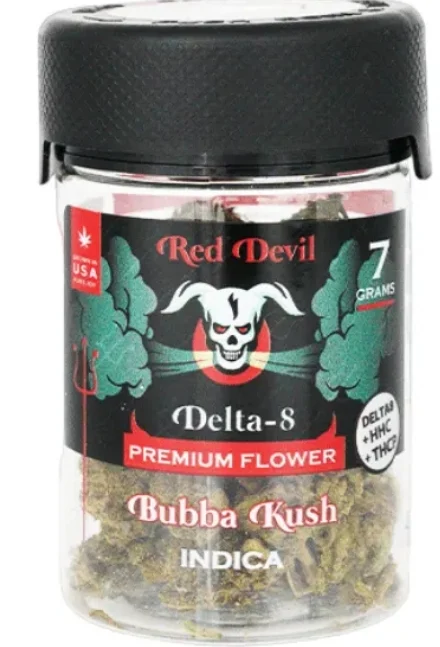 Red Devil Delta 8+HHC+THCP Premium Flower SkyWalker OG Hybrid 7g